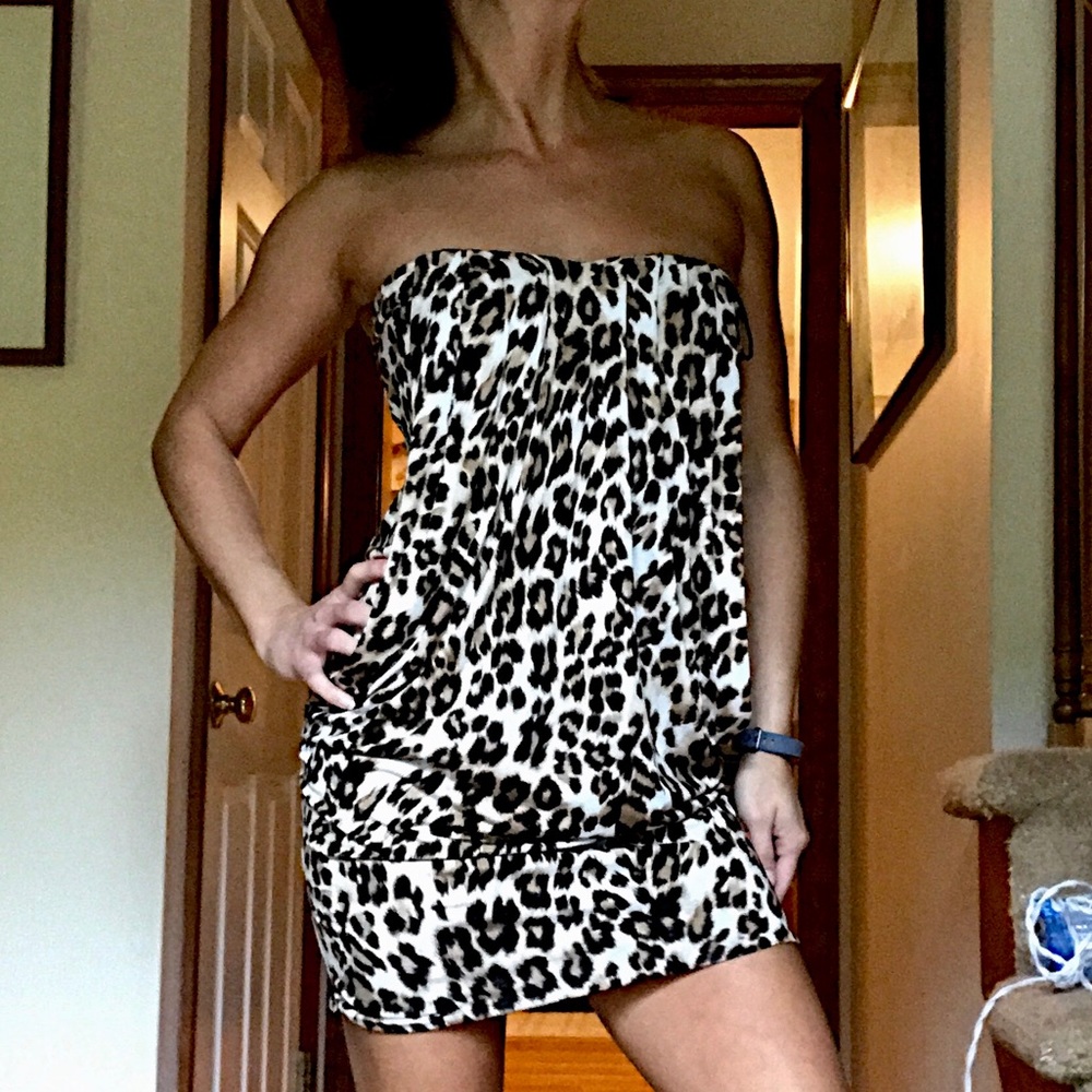 Cheeta mini dress